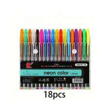 Set de 12/18/36/48/60 bolígrafos de gel brillantes de colores neutros, bolígrafos de colores especiales luminosos con estrellas brillantes, bolígrafos de colores de caramelo fluorescentes, bolígrafos de color neutros de 1.0 mm (estilo y color aleatorios) para niños, cristianos, coloreo, útiles escolares