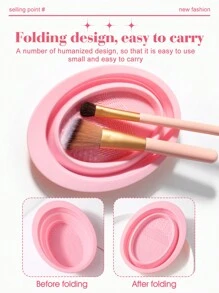 42/37/25/6/5/1pc Makeup Brush And Sponge Tool Full Set Combination Kit.Includes 25pcs Makeup Brush Set 3pcs Makeup Sponges 1pc Makeup Brush Cleaner Bowl 3pcs Finger Puff Cosmetic Applicator 5pcs Makeup Puff Sponge Triangle 3pcs Round Loose Powder Puff Cosmetic 1pc Spa Bow Headbands 1pc Eyelash Curler,Brush Set,Makeup Brush Kit,Make Up Brush Set,Make Up Set Complete,Makeup Brush Set,Complete Makeup Kit,Brush Kit,Brushes Makeup Set,Makeup Gift Set,Set - Baby Pink - View 11