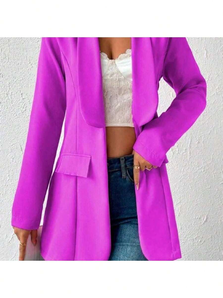 WOMEN'S BLAZER TAILORING FORMAL JACKET WOMEN'S FASHION COMFORTABLE NIGHTWEAR EVERYDAY CASUAL - Xem 1