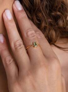 Water Grass Agate Sterling Silver Ring - Exquisite Vintage-Inspired Design, Durable 925 Silver, Perfect For Wedding, Party, Or Gift, Elegant Classic Style, Hypoallergenic, Nickel-Free, And Comfortable To Wear