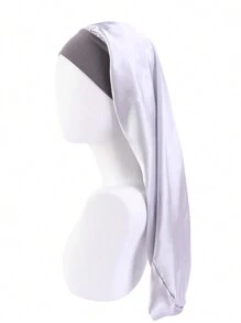 1pc Customized Text Satin Night Cap, Women Beauty Hair Care Hat, Postpartum Protection Cap, Bridesmaid Party Supplies