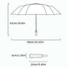 1 件手动粉色蝴蝶图案 PVC 折叠雨伞，适合旅行摄影、通勤、防风防水、摄影道具、艺术、礼物、公主雨伞、男女通用 - 彩色 - 查看 10