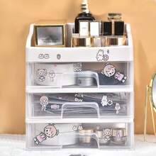 1个化妆品收纳盒，多层抽屉，护肤品透明架，口红面膜收纳袋，房间装饰，包包，化妆包，梳妆台，旅行，化妆包，旅行必备，收纳盒，储物，旅行必备，化妆品收纳盒，化妆包，化妆品收纳盒，收纳盒，洗漱包，桌面收纳盒，化妆品包，化妆袋，化妆品收纳，梳妆台配件，化妆袋，化妆包，珠宝盒，收纳袋，化妆刷架，刷架，香水收纳盒，收纳袋，女士礼物，圣诞礼物，女士礼物创意，房间装饰 - 白色 - 查看 2