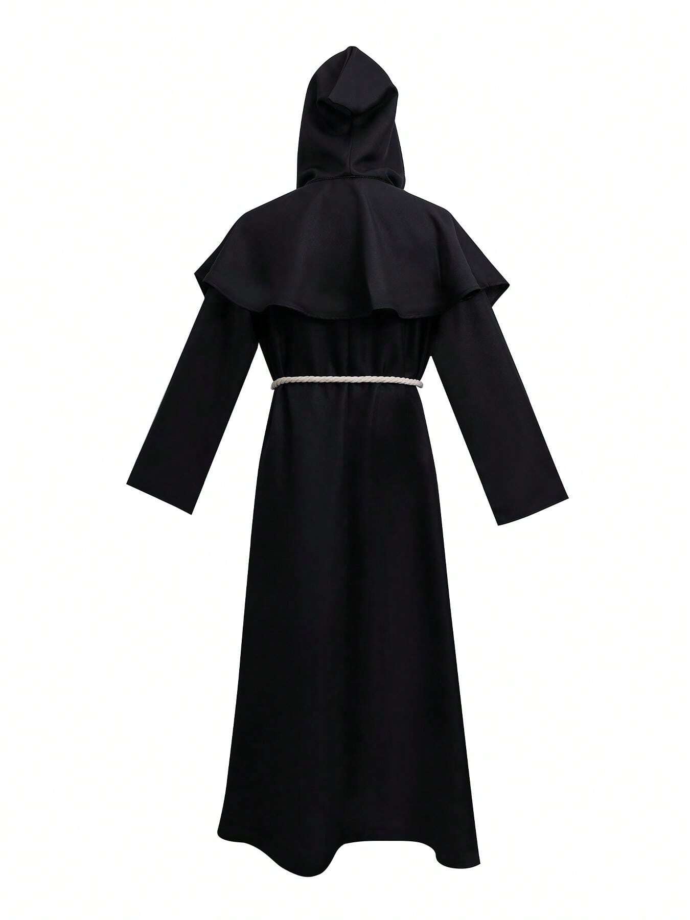 In Stock Wizard Priest Cosplay Costume, Medieval Monk Robe Priest