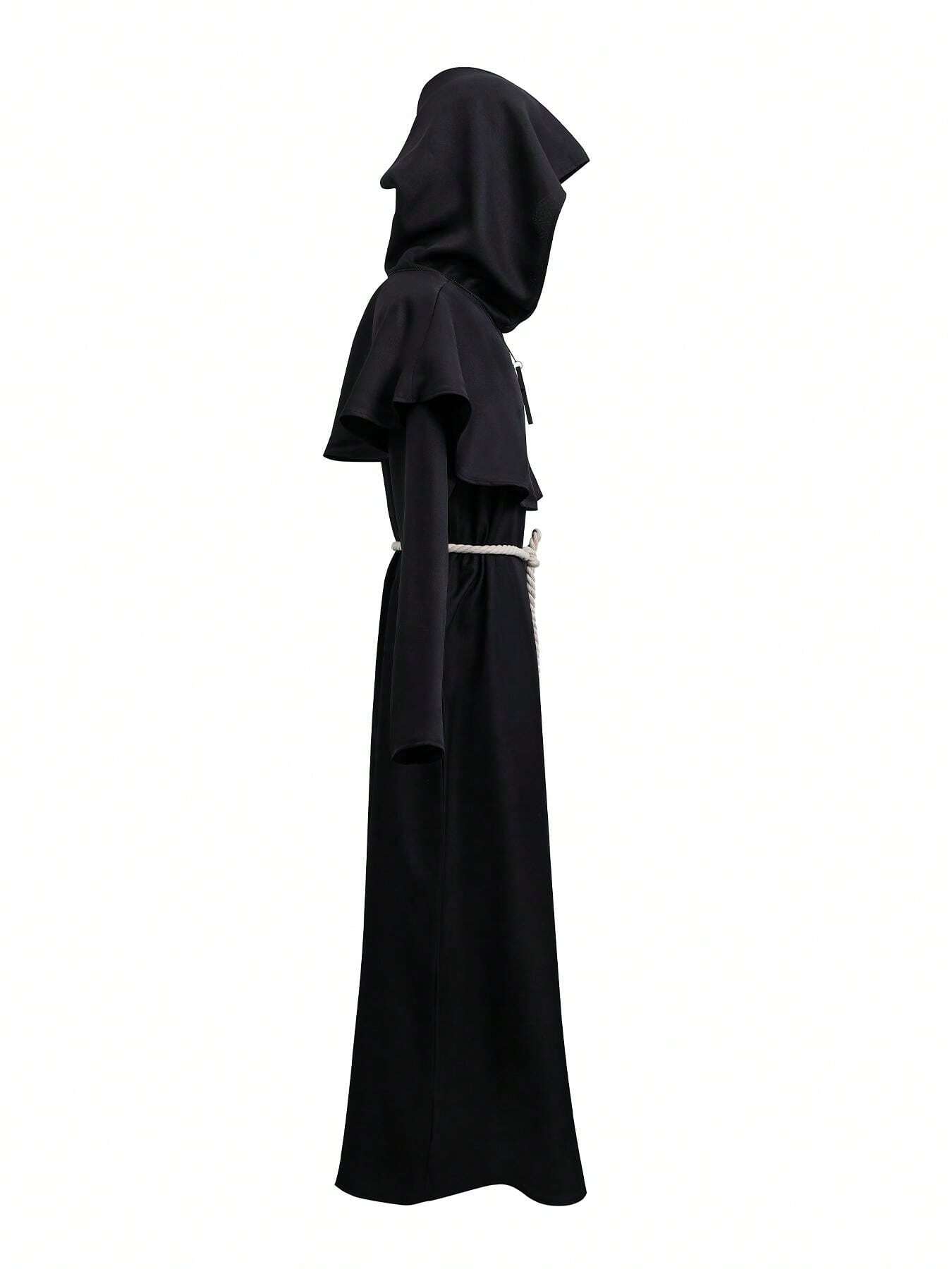 In Stock Wizard Priest Cosplay Costume, Medieval Monk Robe Priest