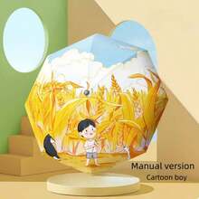 8 Ô gấp gọn họa tiết dễ thương, thích hợp cho ngày mưa và nắng, hoạt động ngoài trời và đi làm hàng ngày - Nhiều màu - Xem 6