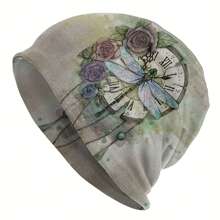 1 件女士蜻蜓图案无檐帽，适合日常户外佩戴