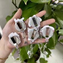 1 件套， 徽章 [授权] 医生护士教师徽章卷轴夹：可爱的  为我的爱人和  卡通人物 - 亚克力 (PMMA) 材质，Melody 可伸缩身份证徽章卷轴，学校用品，返校 - 彩色 - 查看 4