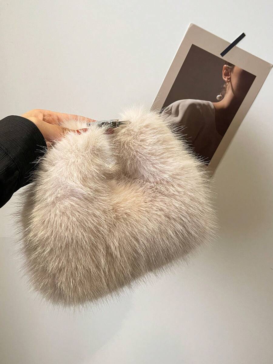 秋冬空气手提包女时尚毛线包小众高级感多用途通勤单肩包