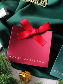 10pcs Elegant Merry Christmas Mini Gift Bags With Satin Ribbons - Classic Black, Green, And Red Designs Featuring Gold Foil Text - Perfect For Chocolates, Candies, And Small Gifts - Ideal For Holiday Celebrations, Christmas Party Favors, And Festive Gift Wrapping,Christmas