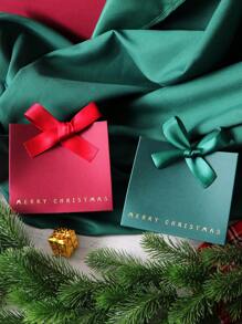 10pcs Elegant Merry Christmas Mini Gift Bags With Satin Ribbons - Classic Black, Green, And Red Designs Featuring Gold Foil Text - Perfect For Chocolates, Candies, And Small Gifts - Ideal For Holiday Celebrations, Christmas Party Favors, And Festive Gift Wrapping,Christmas