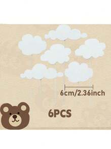 19 Stück Bären Tortenaufsätze, süße Tortendekoration, kriechende, stehende und sitzende Bären, weiße Wolke Fünfzackiger Stern Tortendekoration, Taufe Gender Reveal Party Geburtstags Torte Dekoration, Erste Geburtstags Tortenaufsätze, Weihnachtsdekoration, weiche Plastikbären, Raumdekoration, wiederverwendbar