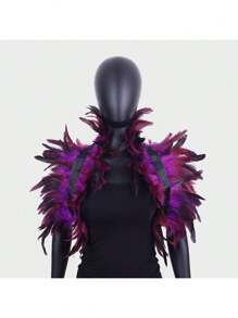1/2pcs. Festive Christmas Party Dance Gothic Feather Vest Cape Cape Costume Show Chicken Feather Accessory Cape Cape