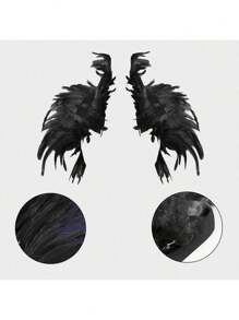 1/2pcs. Festive Christmas Party Dance Gothic Feather Vest Cape Cape Costume Show Chicken Feather Accessory Cape Cape