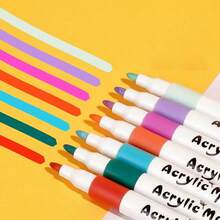 48 色丙烯酸墨水记号笔套装，适用于木材、玻璃、金属、陶瓷、纸板上的艺术绘画、标记、着色、书法 - 48色不透紙/可疊色 - 查看 4