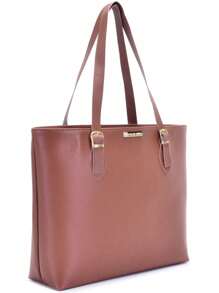 Angike Women's Shopper Bag Large Shoulder Bag + Toiletry Bag - 駝色 - 查看 6
