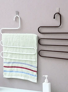 1pc 5 Tier Trouser Rack, Stainless Steel S-Shape Multi-Tier Hanger