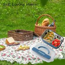 Hộp đựng cơm trưa SuE cho người lớn - Hộp đựng cơm trưa có ngăn - Hộp đựng cơm trưa bằng thép không gỉ - Hộp đựng cơm trưa Bento có thể tái sử dụng để hâm nóng thức ăn - Hộp đựng cơm trưa Bento cho văn phòng làm việc dành cho nam nữ - Nhiều màu - Xem 8
