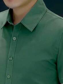 Men's Shirts - Army Green - View 2