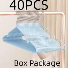 10/20/40/60/100pcs Anti-Slip Coated Clothes Hangers, Luxury Velvet Hangers In Warm Color Tones, Home Use