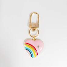 1 móc khóa hình trái tim cầu vồng - Thích hợp cho phụ nữ và trẻ em gái, cho tiệc tùng, trang phục thường ngày, trang trí túi xách và ba lô - nhiều màu - Xem 8
