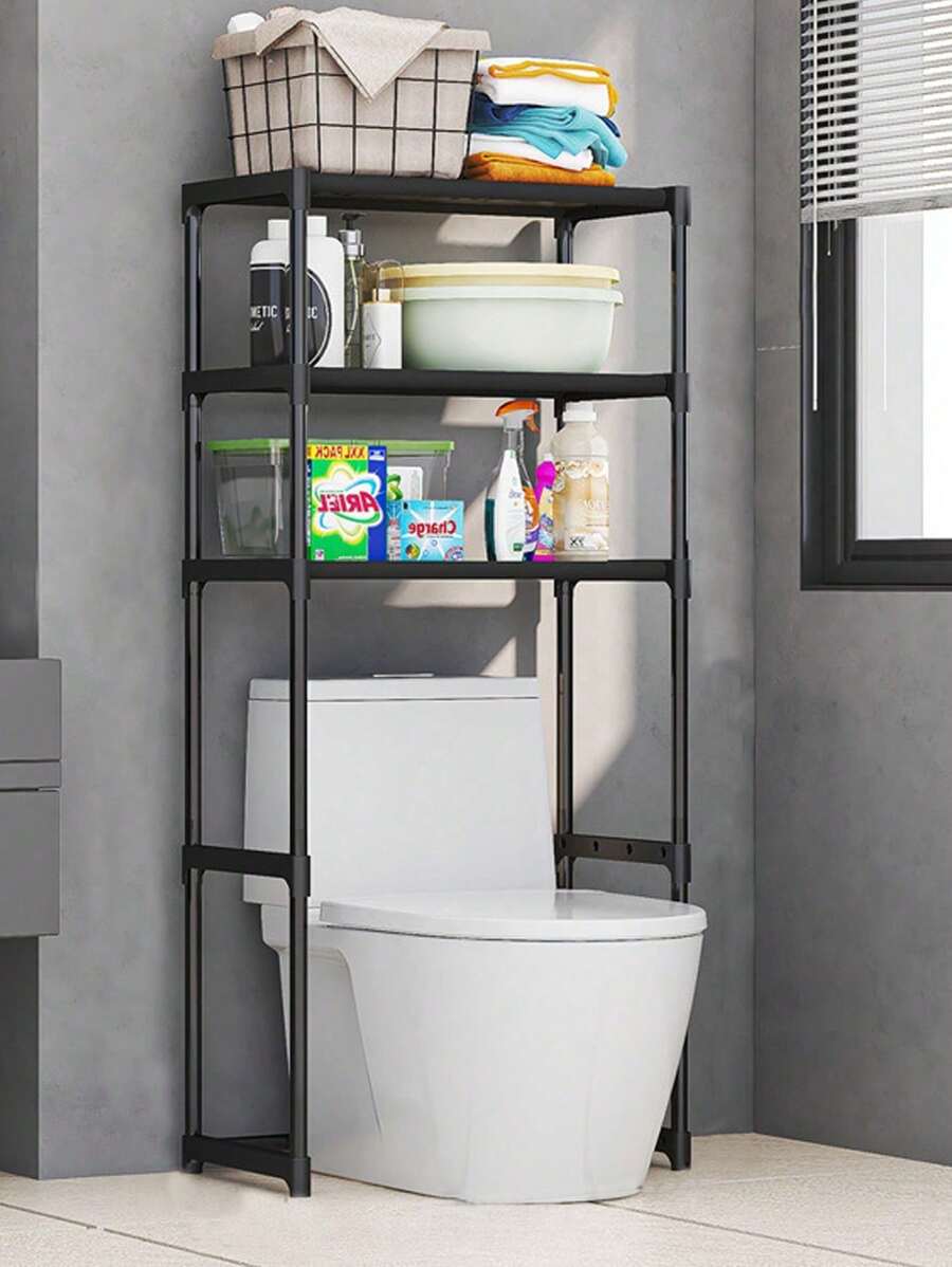 01 Mueble Organizador Baño Rack Estante Sanitario Taza Repisa