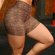 Women's Suplex Gym Fitness Shorts High Waist High Waist Gymnastics Yoga - Màu vàng - Xem 1