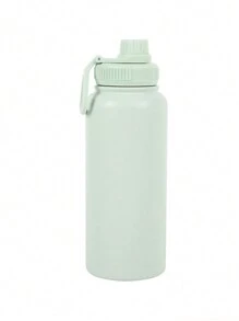 1 pieza Botella de agua de acero inoxidable aislada de 32 onzas, vaso al vacío de doble pared a prueba de fugas, excelente para actividades al aire libre, botella aislada para bebidas calientes - Multicolor - Ver 12