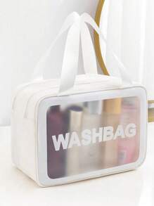 三合一双层化妆包,旅行收纳包,洗漱包,手提包,化妆品收纳包,沙滩包,干湿分离袋,游泳包,女孩化妆包,护肤包,卫生巾包,适用于存放洗漱用品,化妆品收纳:粉底液、散粉、眼影、液体眼影、眼线笔、假睫毛、下睫毛、高光、修容、乳液、化妆包、旅行、化妆袋、包、化妆包、旅行必备、化妆包、旅行必备、小型化妆包、化妆袋、化妆品包、旅行必备、大容量、大号化妆包、圣诞礼物、收纳袋、旅行、女士旅行必备礼物、收纳袋、手拿包/小手提包、化妆品收纳包、化妆品整理包、收纳袋、刷具收纳袋、迷你收纳袋、大容量收纳袋、女士礼物、圣诞节礼物、女士礼物推荐、化妆包、旅行必备 - 白色 - 查看 5