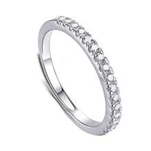 Sugar Ring Ins Niche Light Advanced Sense Simulation Diamond Diamond Chain Ngón trỏ Mở có thể điều chỉnh với Vòng đèn flash khoan - Nhiều màu - Xem 8