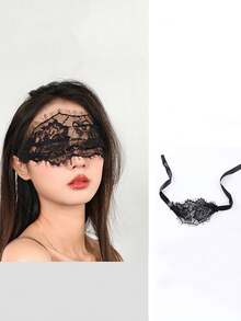 1 chiếc mặt nạ nửa mặt ren quyến rũ hình tiên nữ Mặt nạ mắt quyến rũ cho tiệc hóa trang Mạng che mặt - Nhiều màu - Xem 19