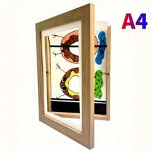1 Set Magnetic Front Open Changeable Picture Frames, For Poster, Photo, Painting, Picture Display, Home Office Decor, Wall Mounted, Suitable For Valentine's Day, New Year Decoration