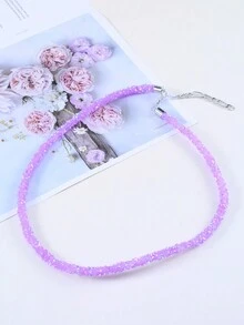 1 chiếc vòng phụ kiện tóc đính đá nhiều màu có thể điều chỉnh, thích hợp để trang trí mũ (Không bao gồm mũ) - Nhiều màu - Xem 5