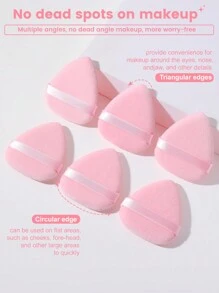 6 PCS Makeup Puff Set Soft Water Droplet Shape Powder Mineral Puff For Face Makeup, Makeup, Cheap, Room Decor, Vanity, Travel, Bedroom, Makeup Accessories, Puff, Makeup Blender, Powder Puff, Makeup Sponge, Cheap, Stocking Stuffers, Makeup, Makeup Tools, Cheap Stuff, Gifts, Gifts For Women, Christmas Gifts - Coral Pink - View 4