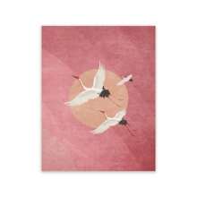 1 件黄色鸟类鹤印刷品日本东方艺术印刷品海岸墙壁艺术帆布画复古海报墙画家居装饰无框架 - 彩色 - 查看 38