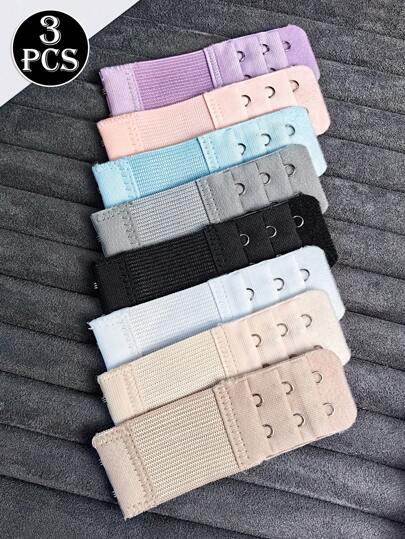 tanghou 3pcs/Set Bra Hook Extenders, Elastic Bra Strap Extenders, Bra Back Extender, Bra Accessories