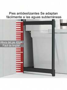 01 Mueble Organizador Baño Rack Estante Sanitario Taza Repisa