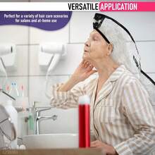 Oversized Shampoo Funnel, Portable Shower Cap Suitable For Elderly, Disabled, Ladies. Transfers Water To Bowl Or Portable Shampoo Station - Clear - View 2