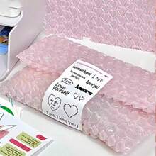 15 piezas Bolsa de regalo con forma de corazón romántico. Bolsa de embalaje de seguridad a prueba de golpes y caídas. Bolsas de protección para joyas, fotos, postales, tarjetas de felicitación. Bolsas de empaquetado para cosméticos. Bolsas de burbujas para descomprimir, para Navidad y San Valentín