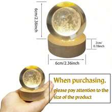 1 Piece 创意3D水晶球小夜灯 直径6cm 秋冬雪人系列 情人节情侣系列 浪漫爱心 激光内雕 圣诞树 雪人 水晶球生日礼物 圣诞装饰 派对装饰 节日装饰 周年纪念礼物 家居装饰小夜灯 送给爱人 送女朋友送男朋友礼物 适用于节日装饰 展示柜 办公桌 - 彩色 - 查看 10