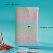 1pc Makeup Brush Holder/Organizer, Large Capacity Pencil Cup Desktop Brush Pot With Lid, Dust-Proof Makeup Storage Box (Brushes Not Included) Summer Travel, Vacation Home Bathroom Decor Holiday Makeup Organizer Bathroom Accessories Back To School - Multicolor - View 3