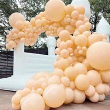 5 Inch, 10 Inch, 12 Inch, And 18 Inch Pearl White Balloons, Matte White Balloons, Round Pearl White Latex Balloons, Retro Color Balloons Suitable For Weddings, Birthdays, Christmas Anniversaries, Background White Themed Parties, Arched Decorations