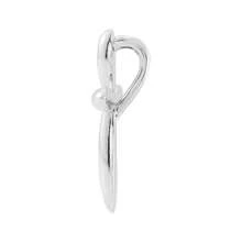 The Black Bow 14k White Gold Rounded Cross Slide Pendant, 11 X 15mm