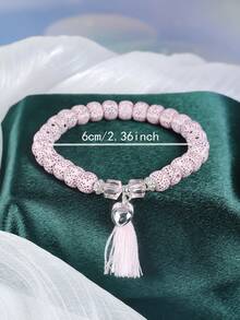 Bộ 3 chiếc/bộ vòng tay hạt charm hình trái tim, tua rua, bướm phong cách Boho, thích hợp làm quà tặng, trang phục hàng ngày, tiệc tùng, ngày lễ - Cà phê - Xem 7