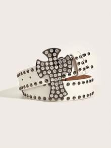 1 条 Cross Y2k 时尚女士腰带，适合圣诞派对和聚会的日常佩戴 - 多色 - 查看 6