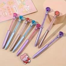 4 支闪亮水晶钻石圆珠笔 - 细尖、可伸缩、轻便 - 非常适合学校、办公室、圣诞节、婚礼、生日礼物 - 4 种颜色 - 多種顏色 - 查看 3