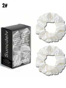 100% 真丝发圈，22姆米，防皱防断，天然发饰，时尚发圈两件装，可扎马尾，动物纹印花，发绳头饰 - 彩色 - 查看 26