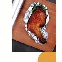 1 Roll, Multi-Purpose Food Packaging & Grilling Foil, Thick BBQ Aluminum Foil, Air Fryer Liner, Oven Baking Foil, Baking Tool Parchment Paper