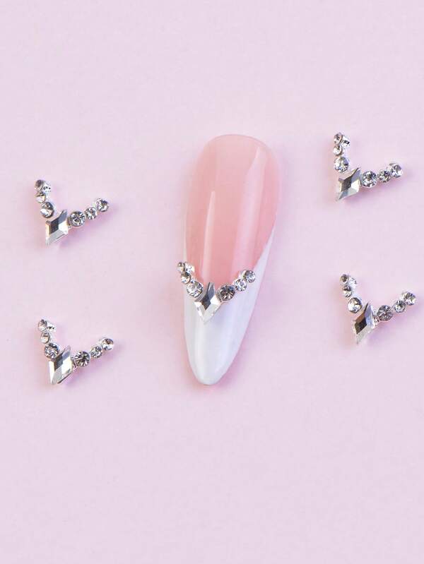 10 قطع من إكسسوارات الأظافر المصنوعة من السبائك، بسيطة وجميلة، على الطراز الياباني والكوري، منتجات بشكل ماس مطلية بالفرنسية، كرات ماس مرصعة، زينة أظافر للنساء، زينة جمالية، زينة DIY، زينة لأغطية الهواتف، لوازم الأظافر، لاستخدام اليومي، لاستخدام الأعياد، لاستخدام التنقل