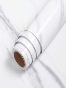 Wallpaper Kitchen Stickers Glossy Washable 2 Meter X 60cm Water/Oil Resistant Washable Material - White - View 2